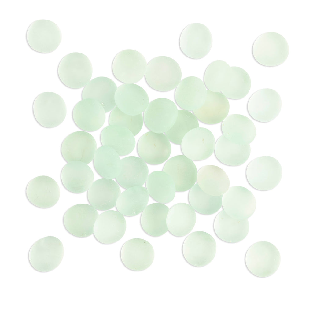 Sea Glass Mosaic Pebbles Pale Blue/White 250g