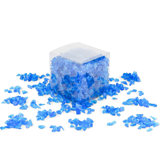 Sky Blue Crushed Glass 1Kg **School Bulk Buy**