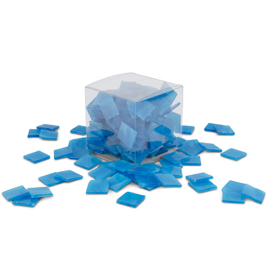 Sky Blue 2.5 x 2.5cm 1Kg Blue Tile **School Bulk Buy**