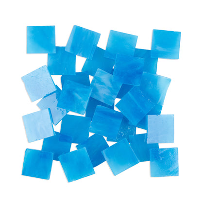 Sky Blue 2.5 x 2.5cm 1Kg Blue Tile **School Bulk Buy**