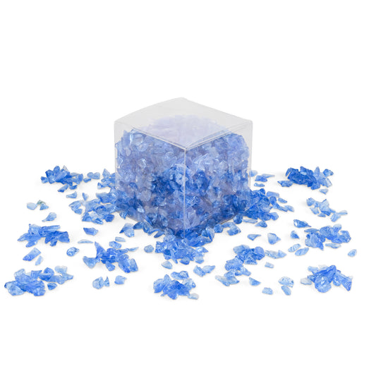 Smokey Blue Crushed Glass 1Kg **School Bulk Buy**