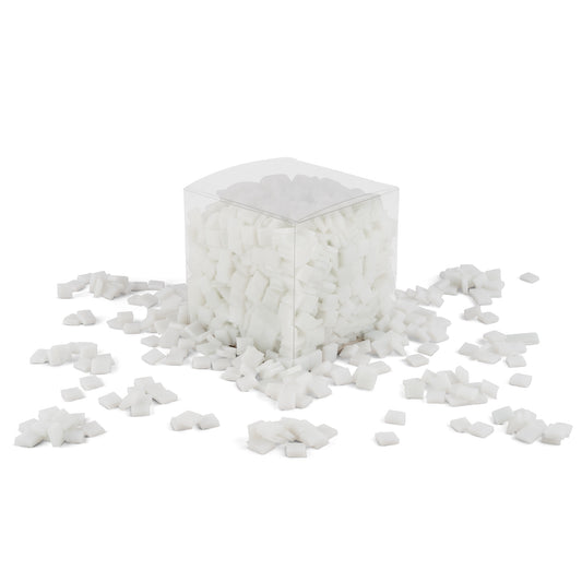 Snow White 1 x 1cm 1Kg White Tile **School Bulk Buy**