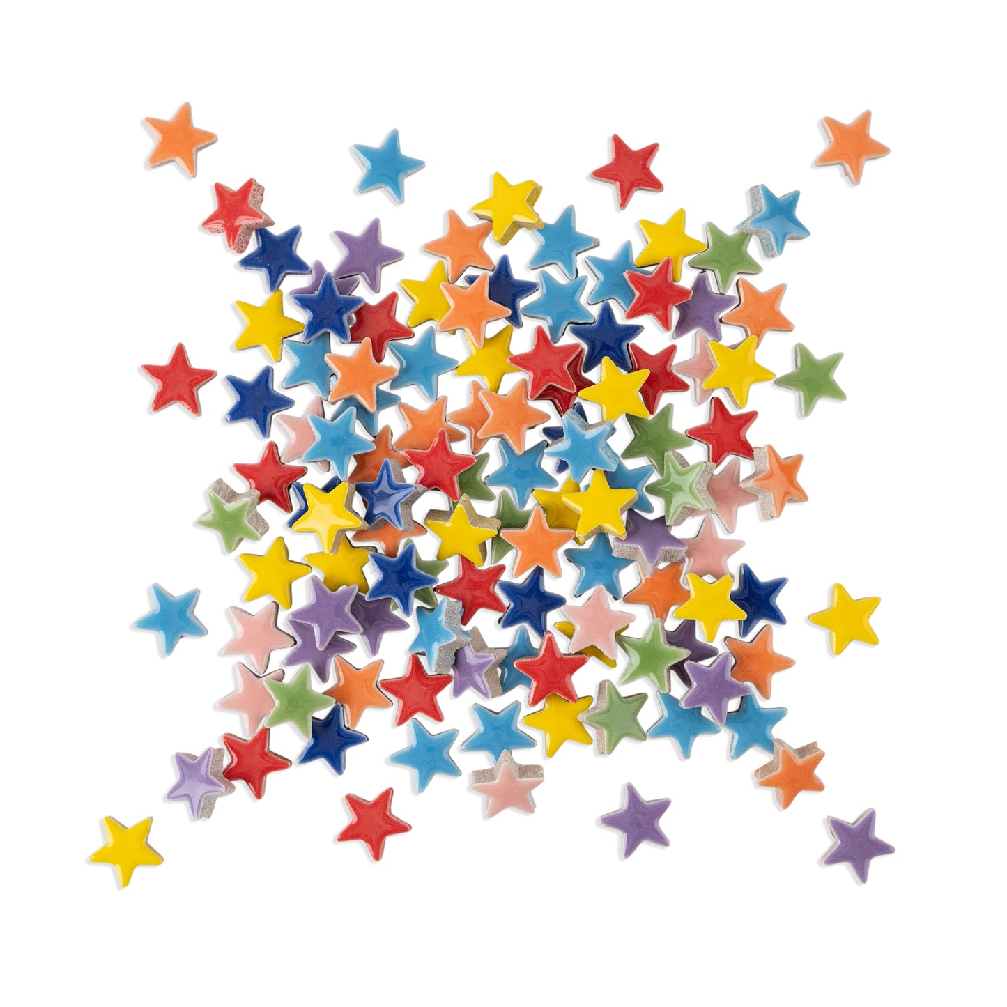 Starry Night Star Shaped Glazed Ceramic Tiles 60g
