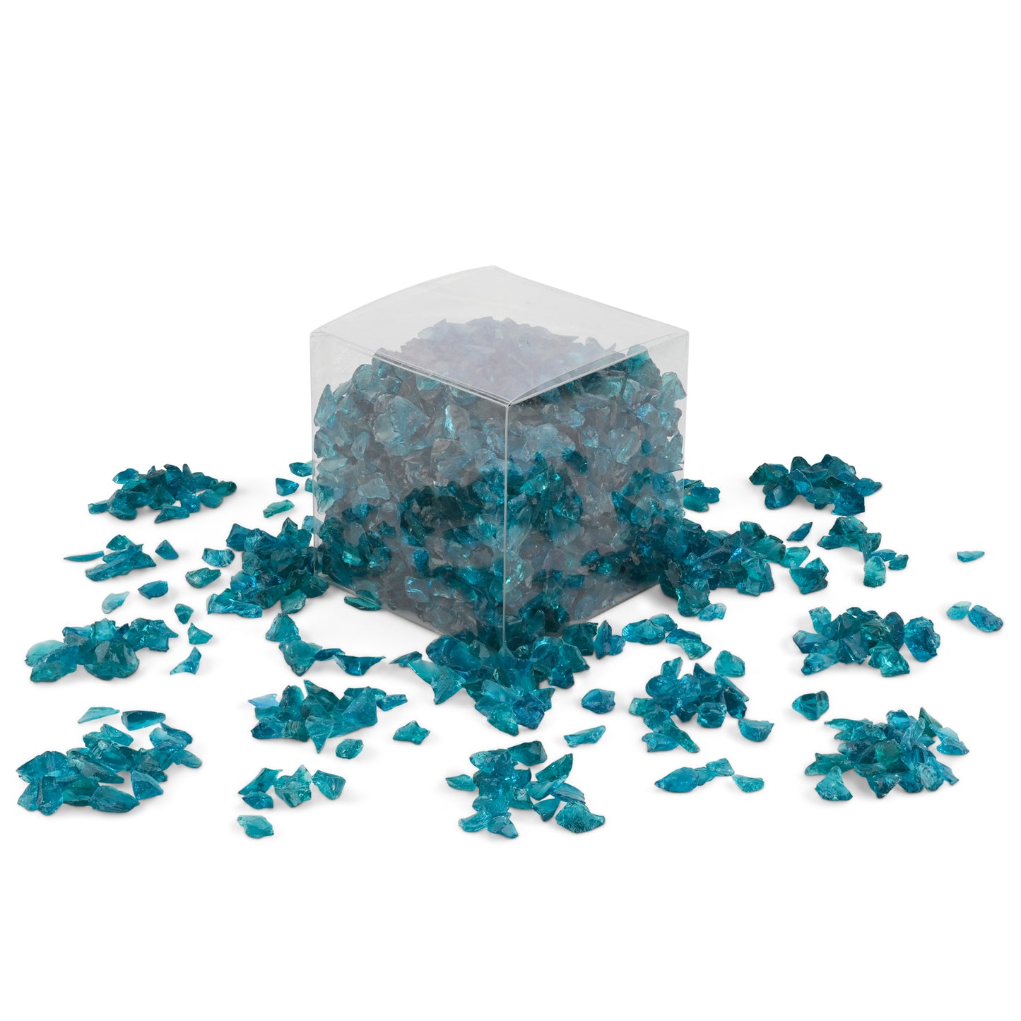 Teal Green Crushed Glass 1Kg **School Bulk Buy**