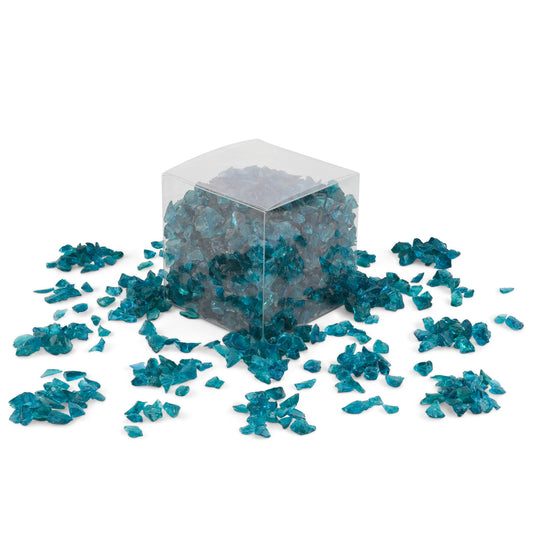 Teal Green Crushed Glass 1Kg **School Bulk Buy**