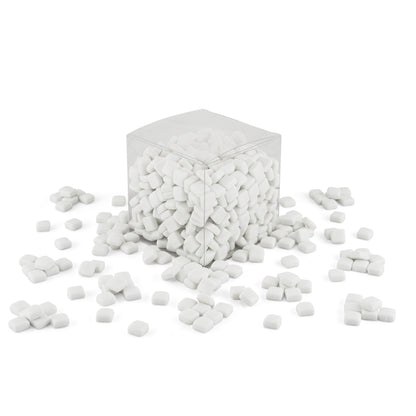 White Glass Blocks 12mm Mosaic Tiles 1Kg **School Bulk Buy**