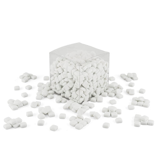 White Glass Blocks 12mm Mosaic Tiles 1Kg **School Bulk Buy**