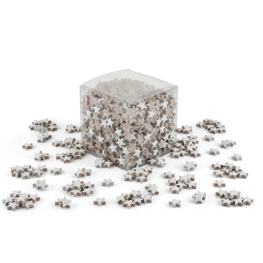 White Star Shaped Ceramic Tiles 800g **School Bulk Buy**