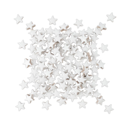 White Star Shaped Ceramic Tiles 800g **School Bulk Buy**