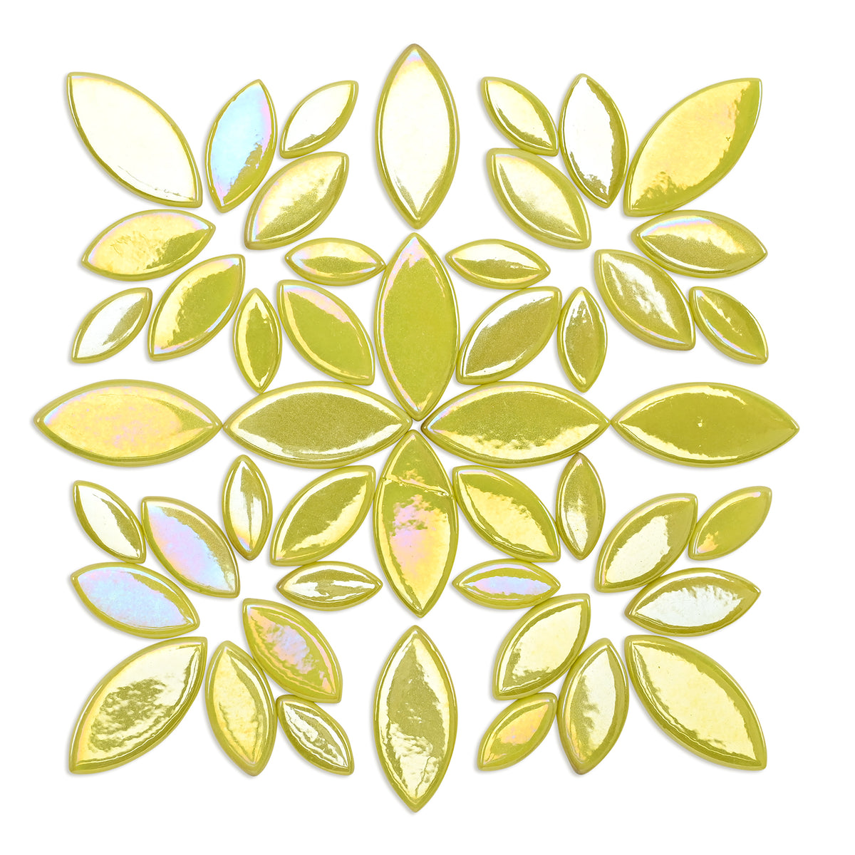 Yellow Iridised Leaf & Petal Shapes 250g