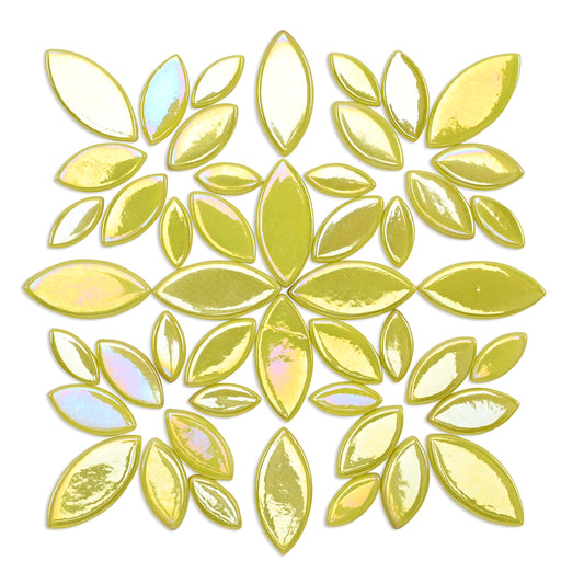 Yellow Iridised Leaf & Petal Shapes 250g