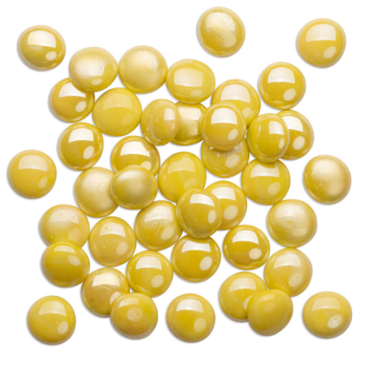 Yellow Sub Glass Mosaic Pebbles 250g