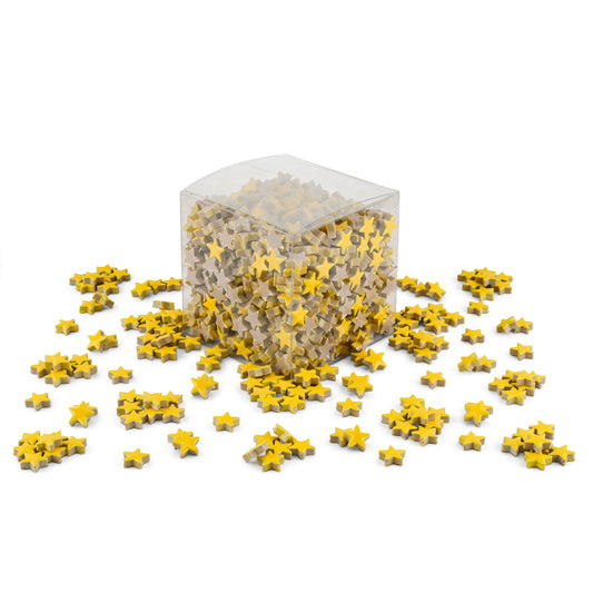 Yellow Star Shaped Ceramic Tiles 800g **School Bulk Buy**