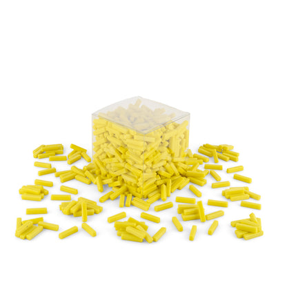 Yellow Sticks Glass Tiles 1Kg **School Bulk Buy**