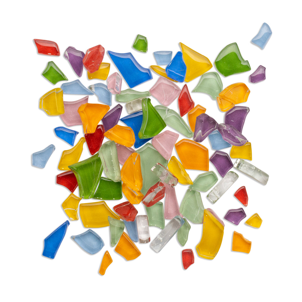 Assorted Crackled 250g Rainbow Tile