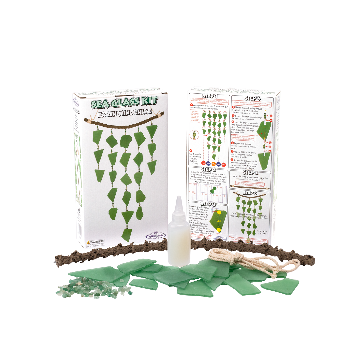 Earth Sea Glass Windchime Kit