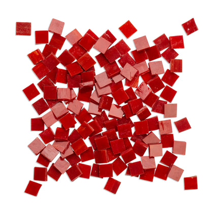 Fire Red 1 x 1cm 1Kg Red Tile **School Bulk Buy**