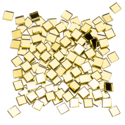 Gold Mirror 10mm Mosaic Glass Tile 250g