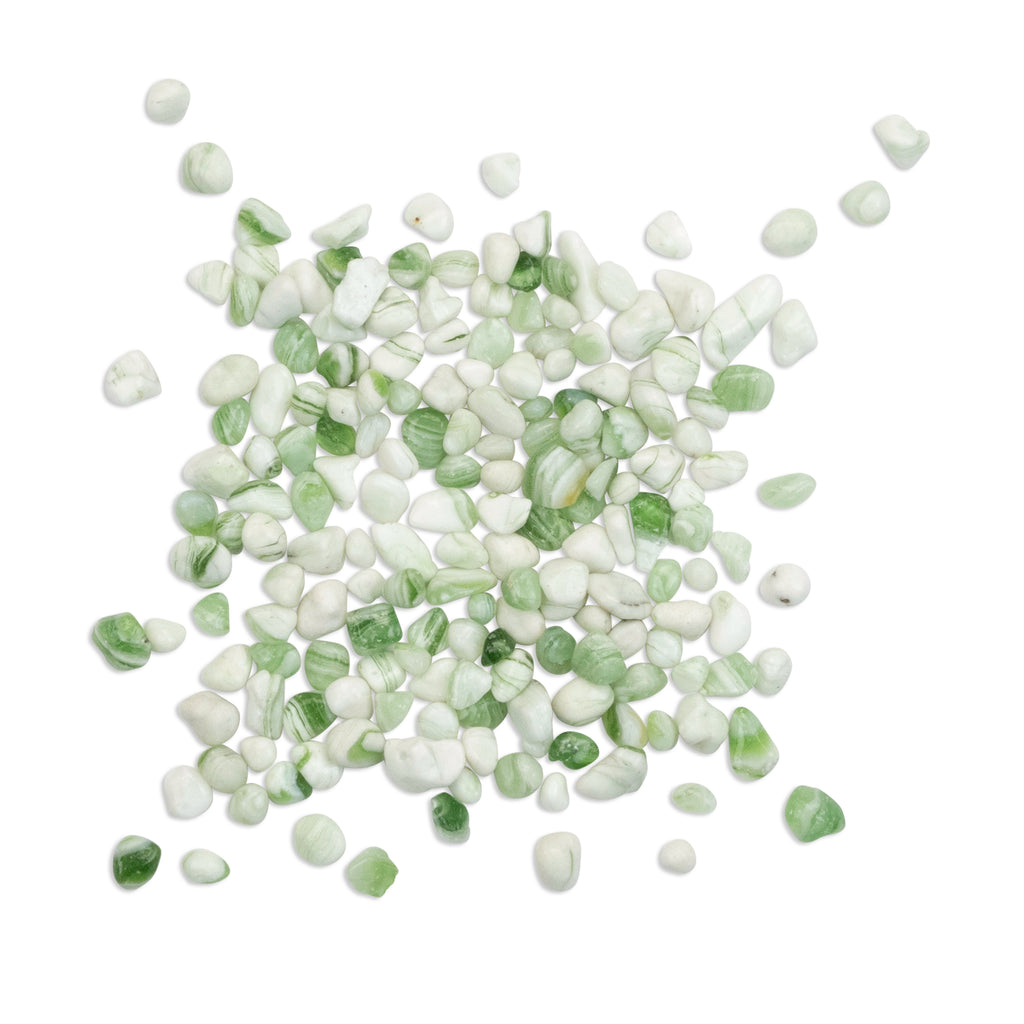 Green Iceberg Irregular Glass Drops 9-12mm 250g