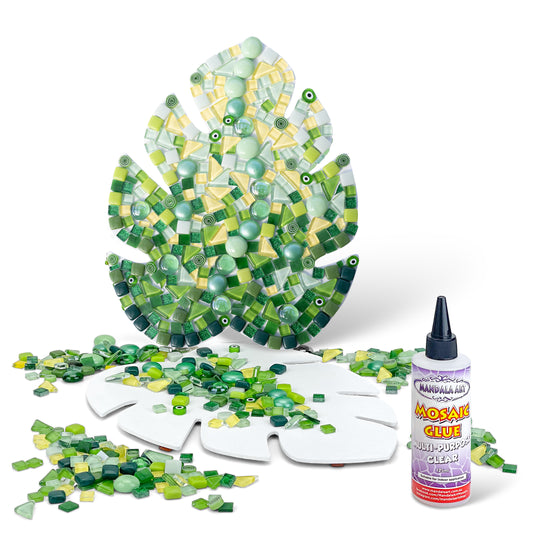 Mindful Moments Green Mosaic Leaf Craft Kit