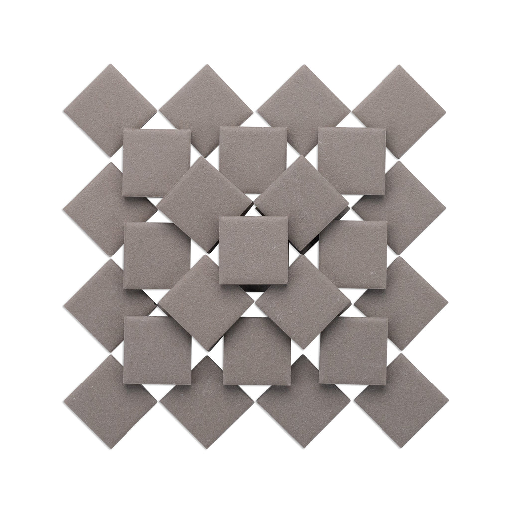Grey 23mm Porcelain Ceramic Tiles 250g