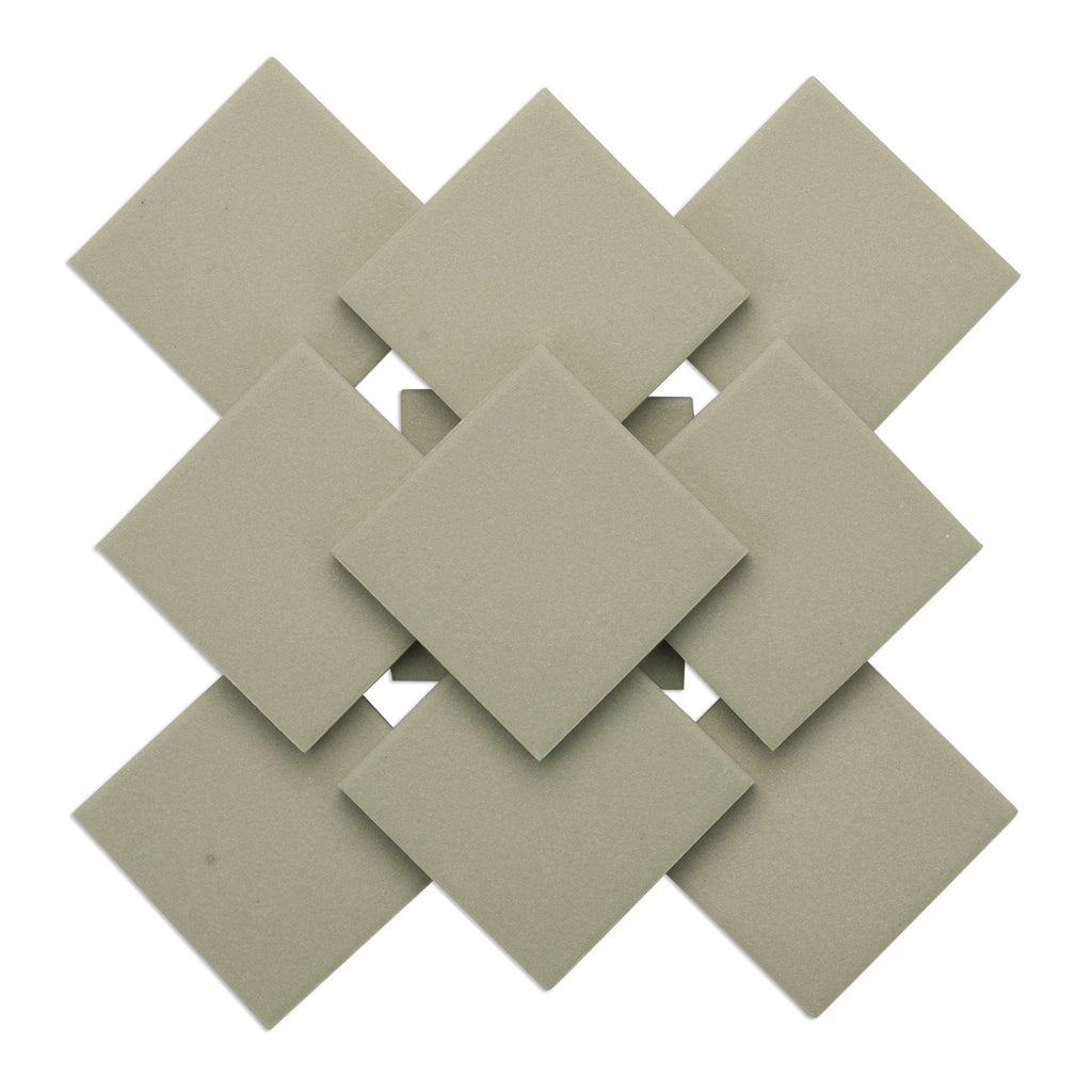 Gum Leaf 48mm Porcelain Ceramic Green Tiles 250g