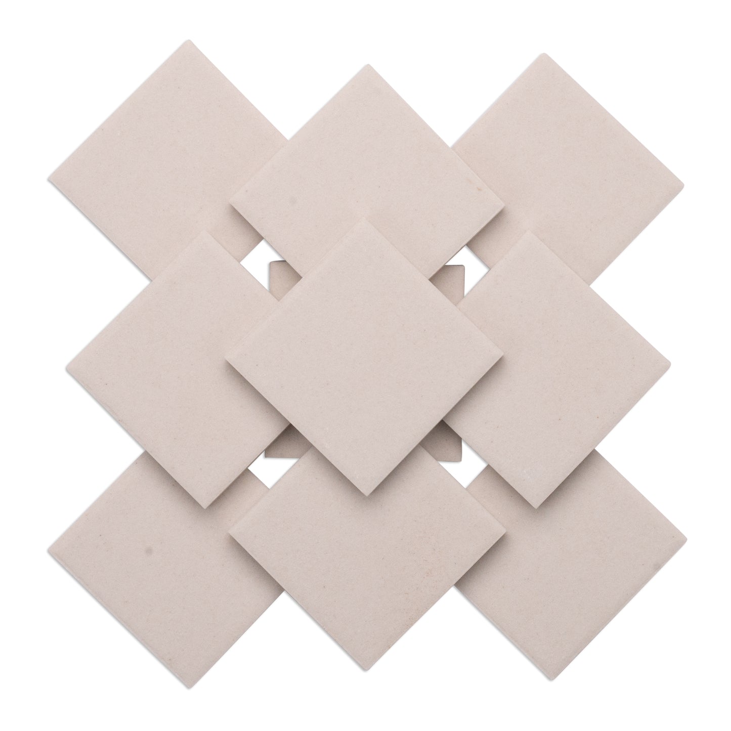 Ivory 48mm Porcelain Ceramic White Tiles 250g