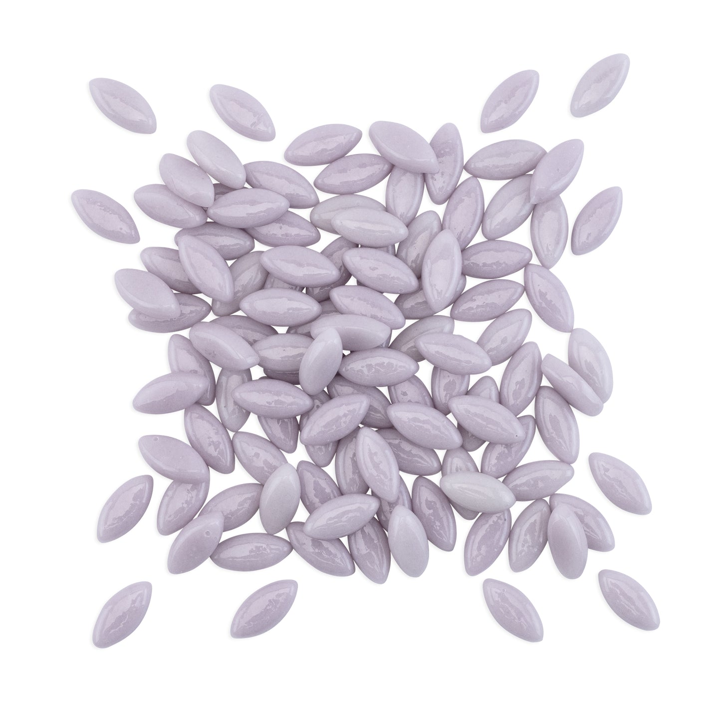 Lavender Leaf Petal Shaped Mosaic Purple Tiles 250g