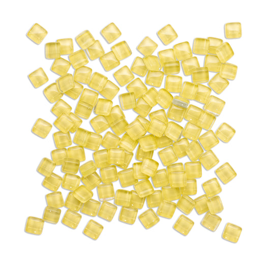 Lemon Crystal Yellow Mosaic Glass Tiles 250g