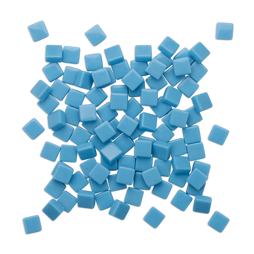 Light Blue Glass Blocks Blue Mosaic Tiles 250g
