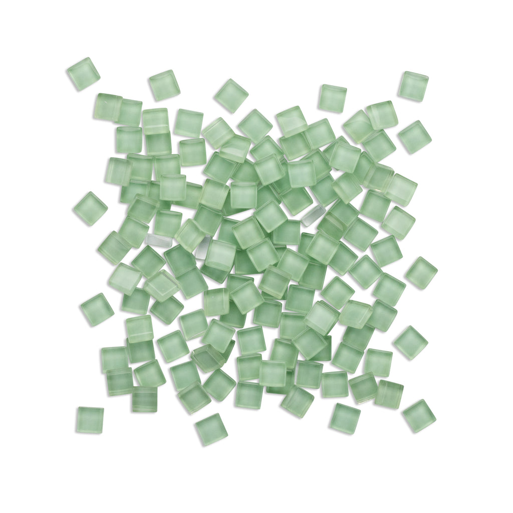 Light Green Crystal Mosaic Glass Tiles 250g