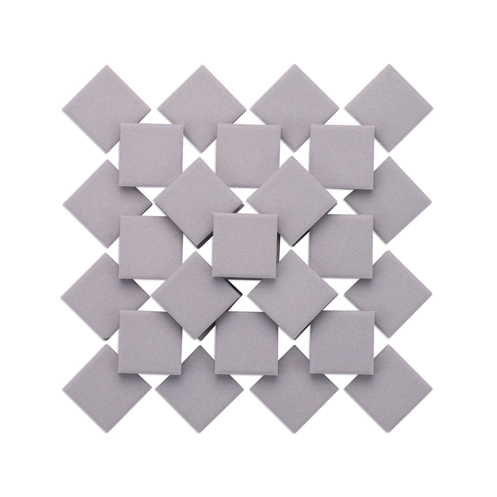 Light Grey 23mm Porcelain Ceramic Tiles 250g
