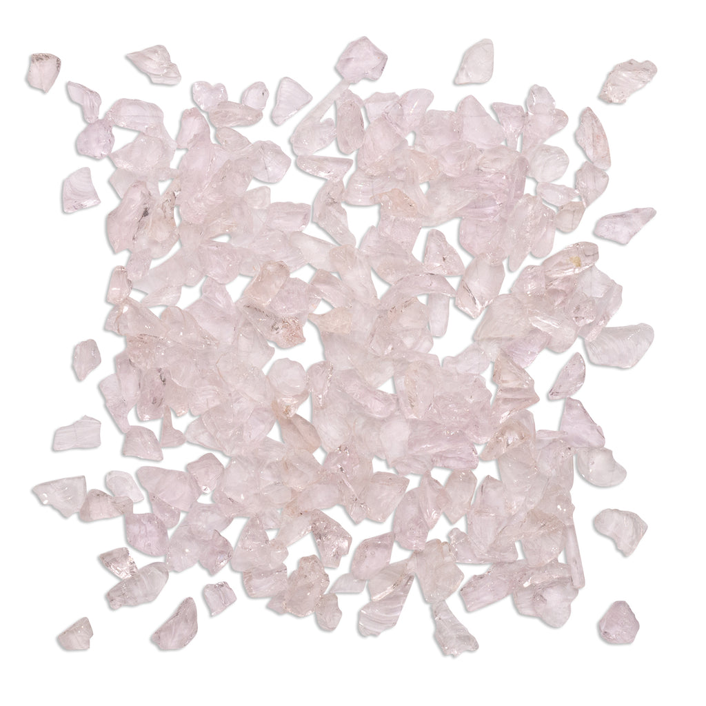 Mini Clear Pink Crush Mosaic Glass 250g