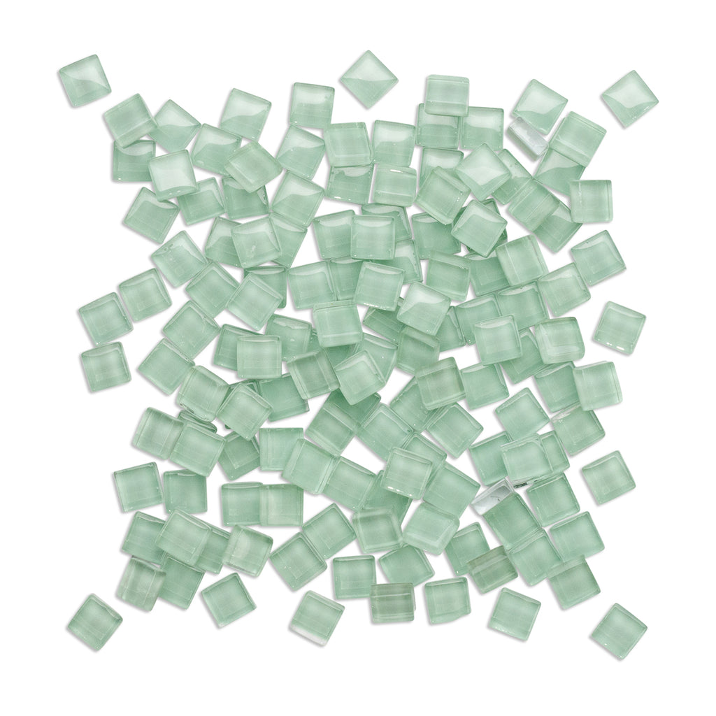 Mint Green Crystal Mosaic Glass Tiles 250g