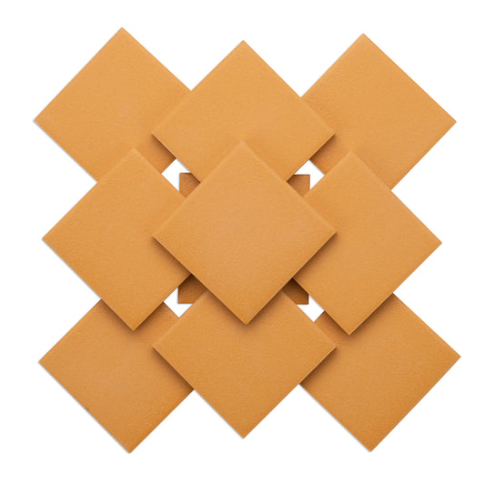 Mustard 48mm Porcelain Ceramic Orange Tiles 250g