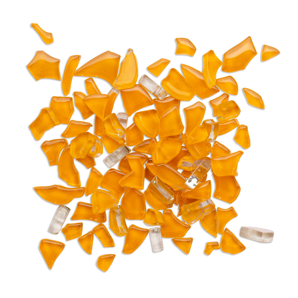 Honey Drop Crackled 250g Orange Tile