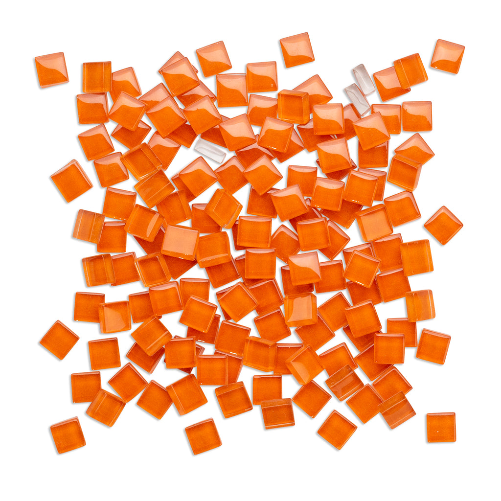 Orange Crystal Glass Tiles 250g