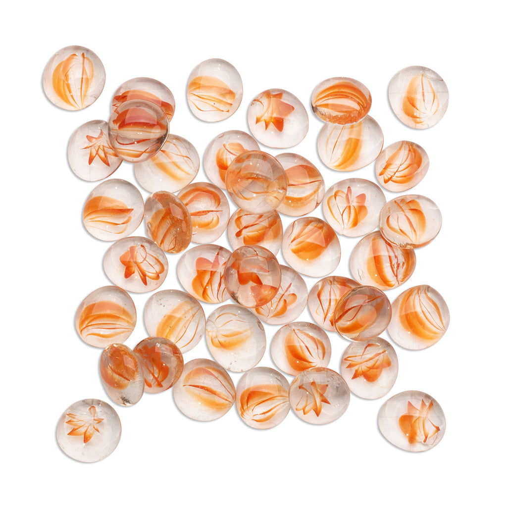 Orange Squash Glass Mosaic Gems 250g