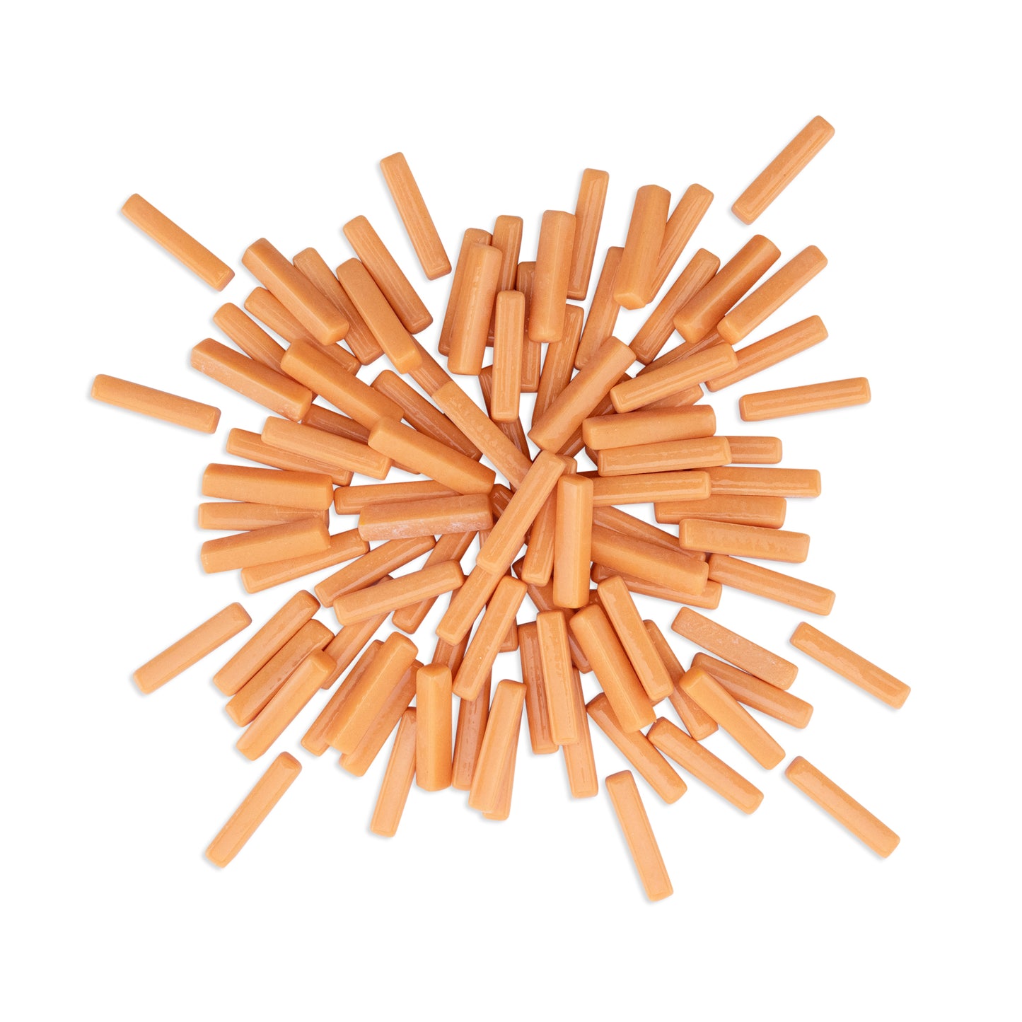 Orange Sticks Glass Tiles 250g