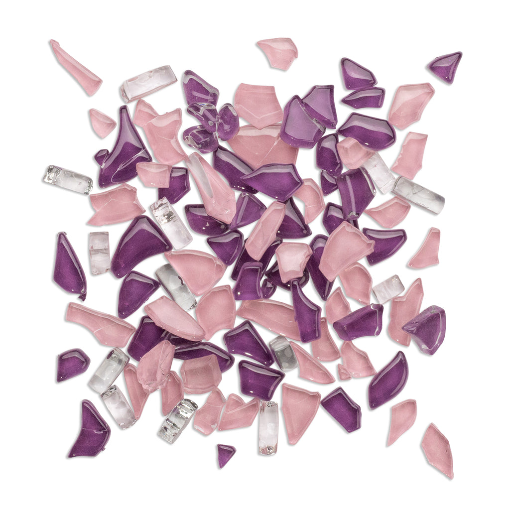 Pinkypop Crackled 250g Pink Purple Mosaic Tile