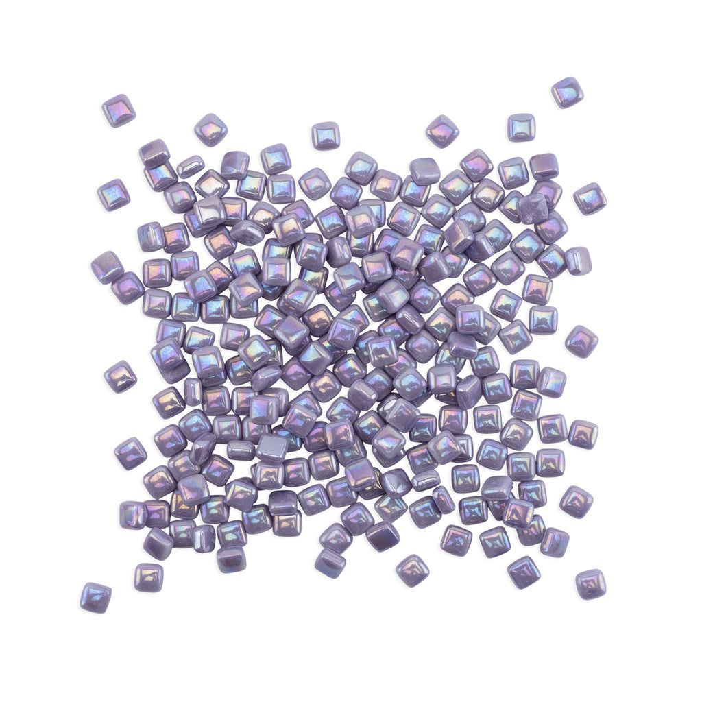 Purple Mini Iridised Glass Blocks Mosaic Tiles 250g