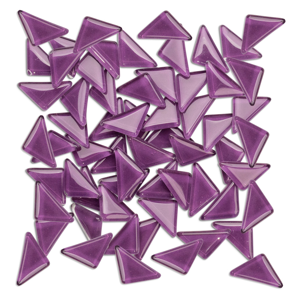 Purple Triangles Mosaic Glass 250g