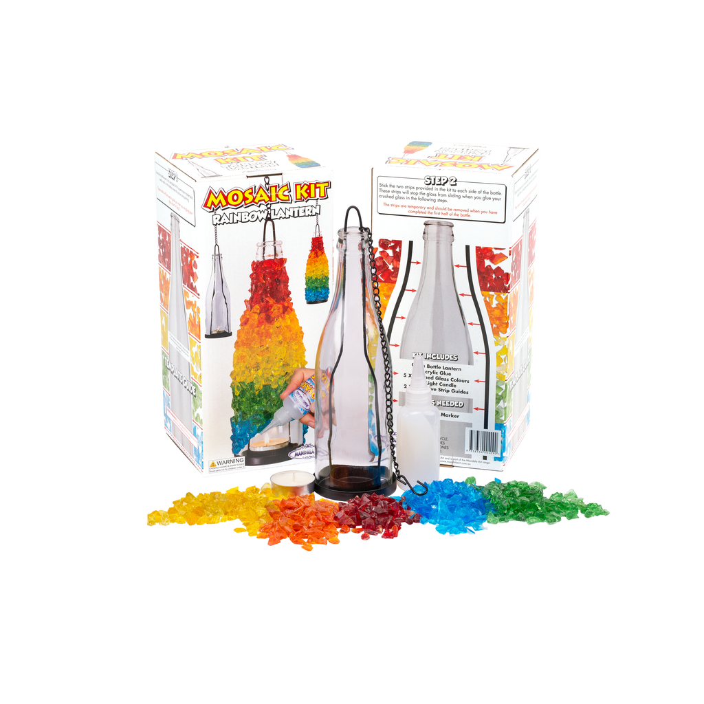 Rainbow Lantern Glass Mosaic Craft Kit