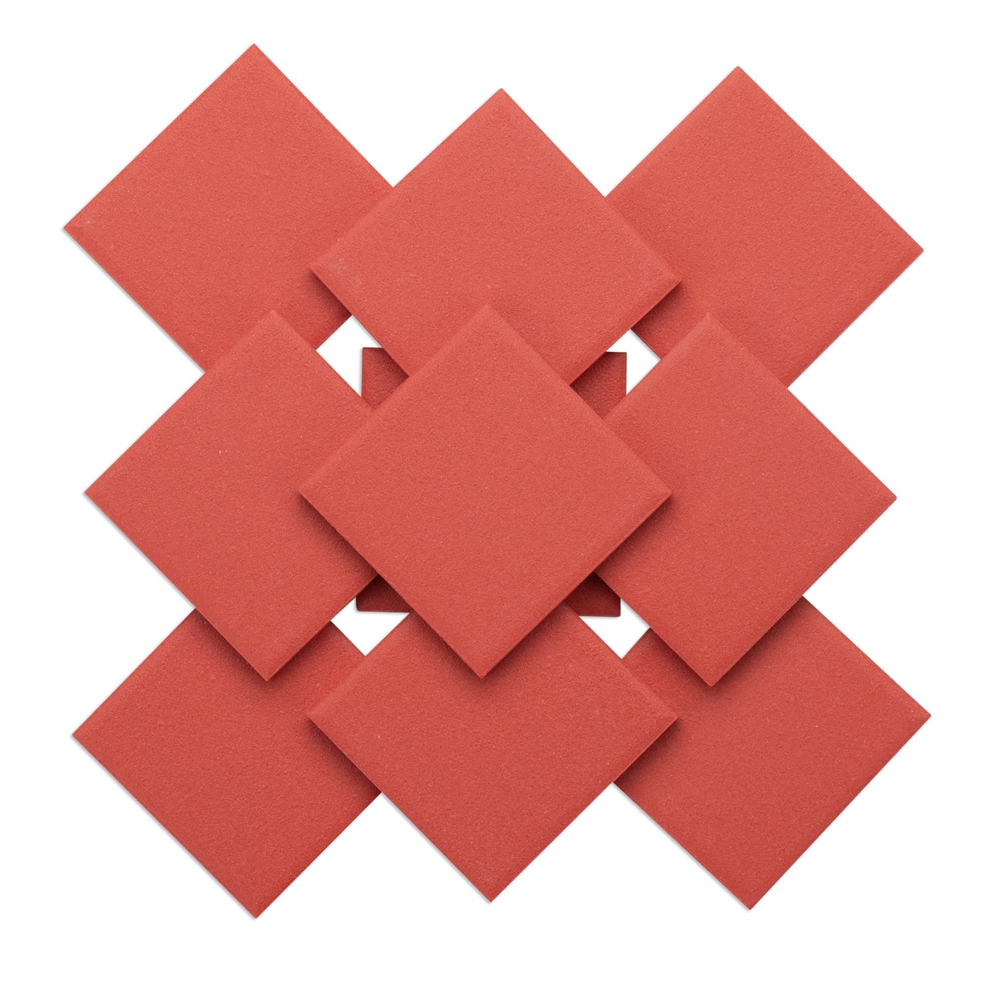 Red 48mm Porcelain Ceramic Tiles 250g