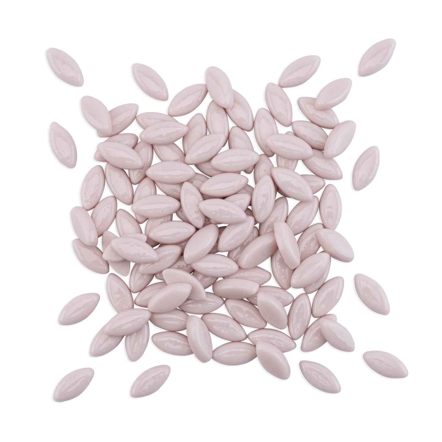 Rose Leaf Petal Shaped Mosaic Pink Tiles 250g