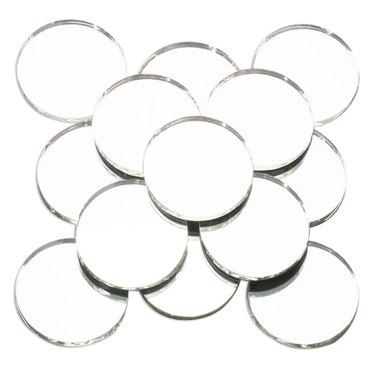 40mm Silver Round Mirror 250g