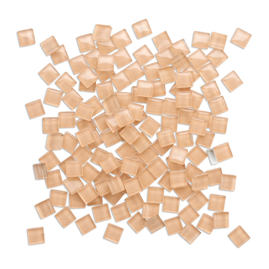 Peach Crystal Mosaic Glass Tiles 250g