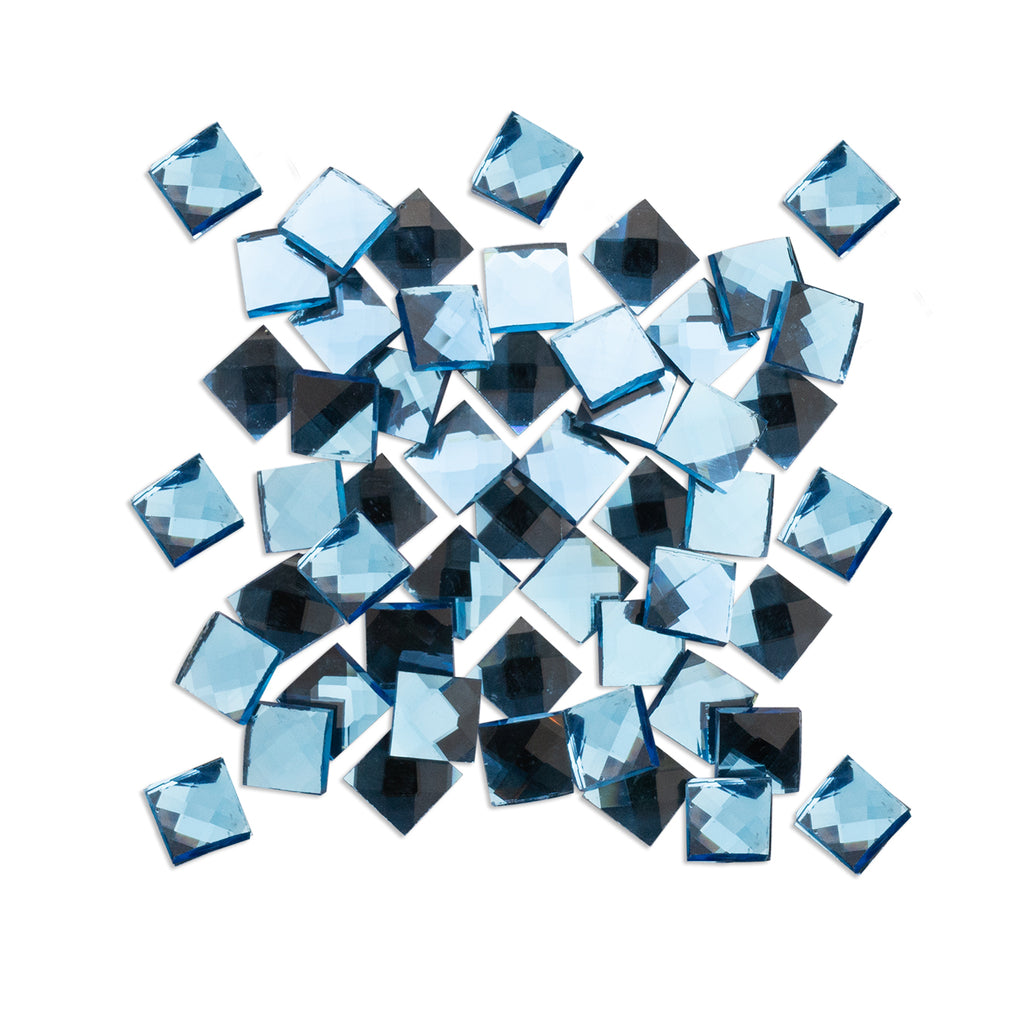 Steel Blue Diamond Mirror 15mm - 50 tiles