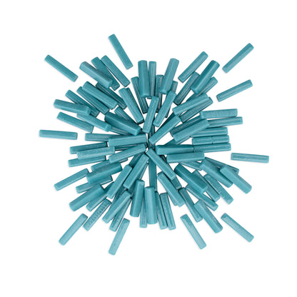 Teal Sticks Blue Green Glass Tiles 1Kg **School Bulk Buy**