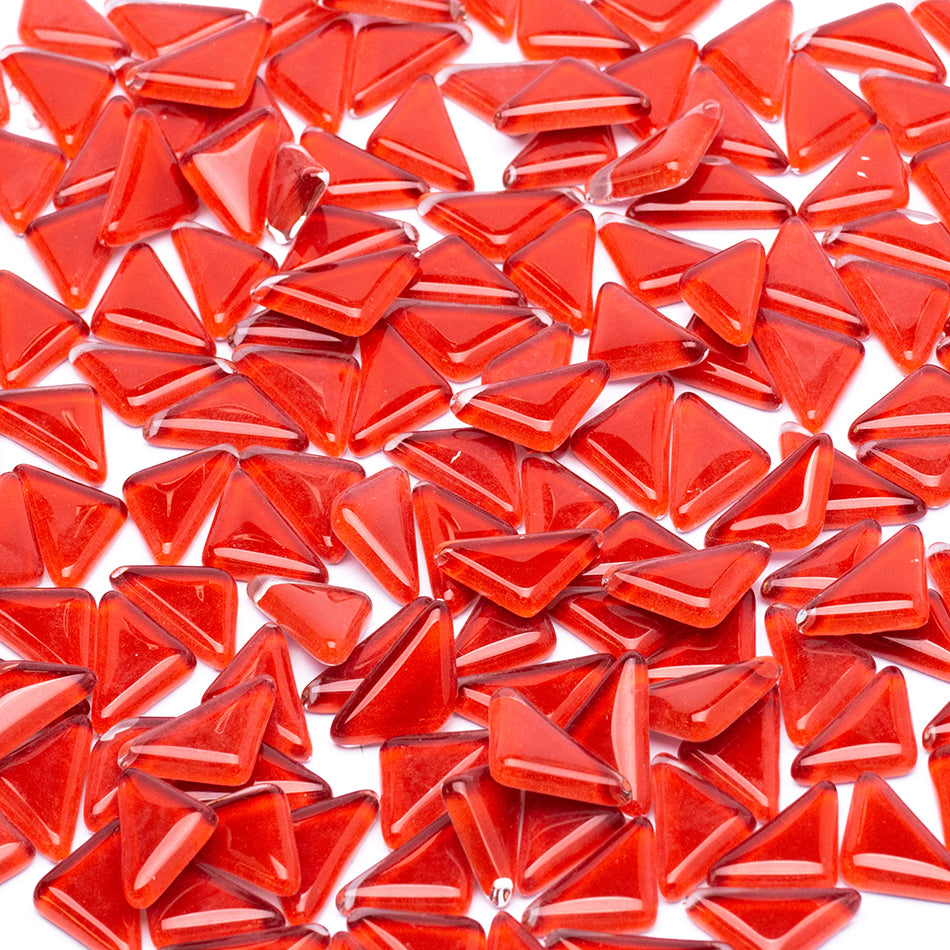 Red Triangles Mosaic Glass 250g